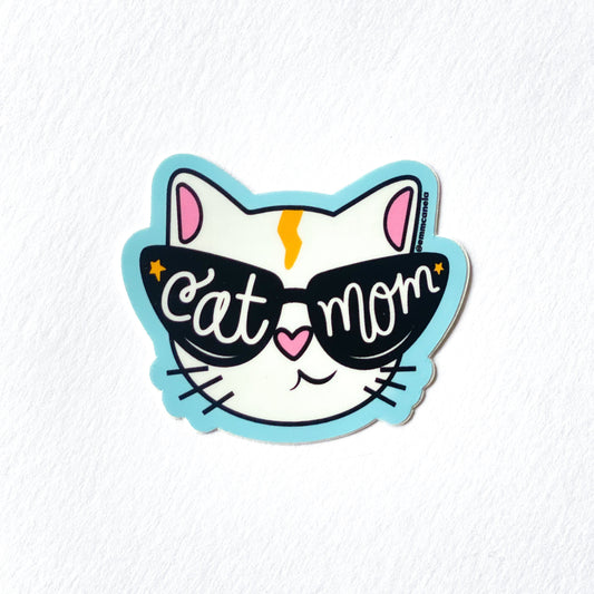 "Cat Mom" Vinyl Sticker
