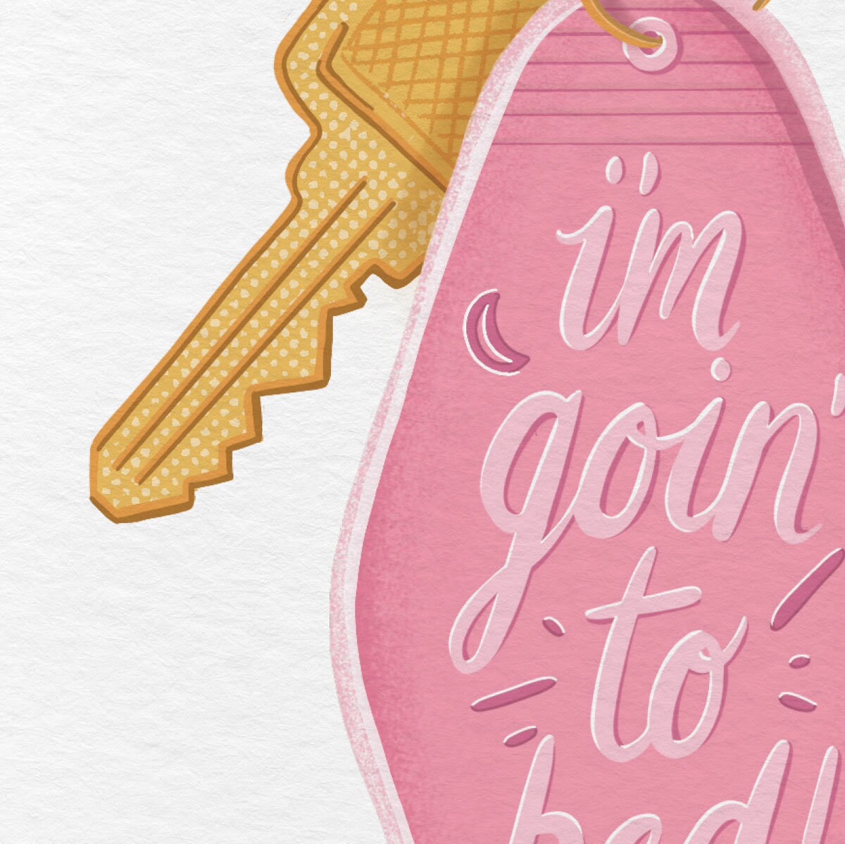 "I'm Going to Bed" Wall Art Print