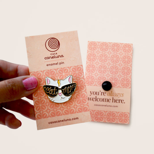 "Cat Mom" Enamel Pin