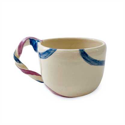 Swirl Handle Mug