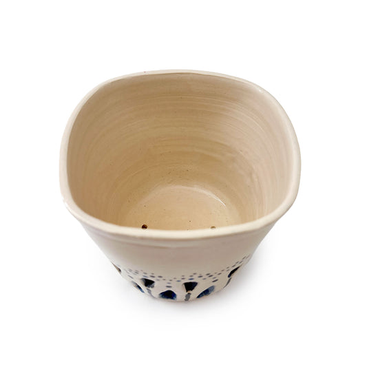 Black & Blue Decorative Planter