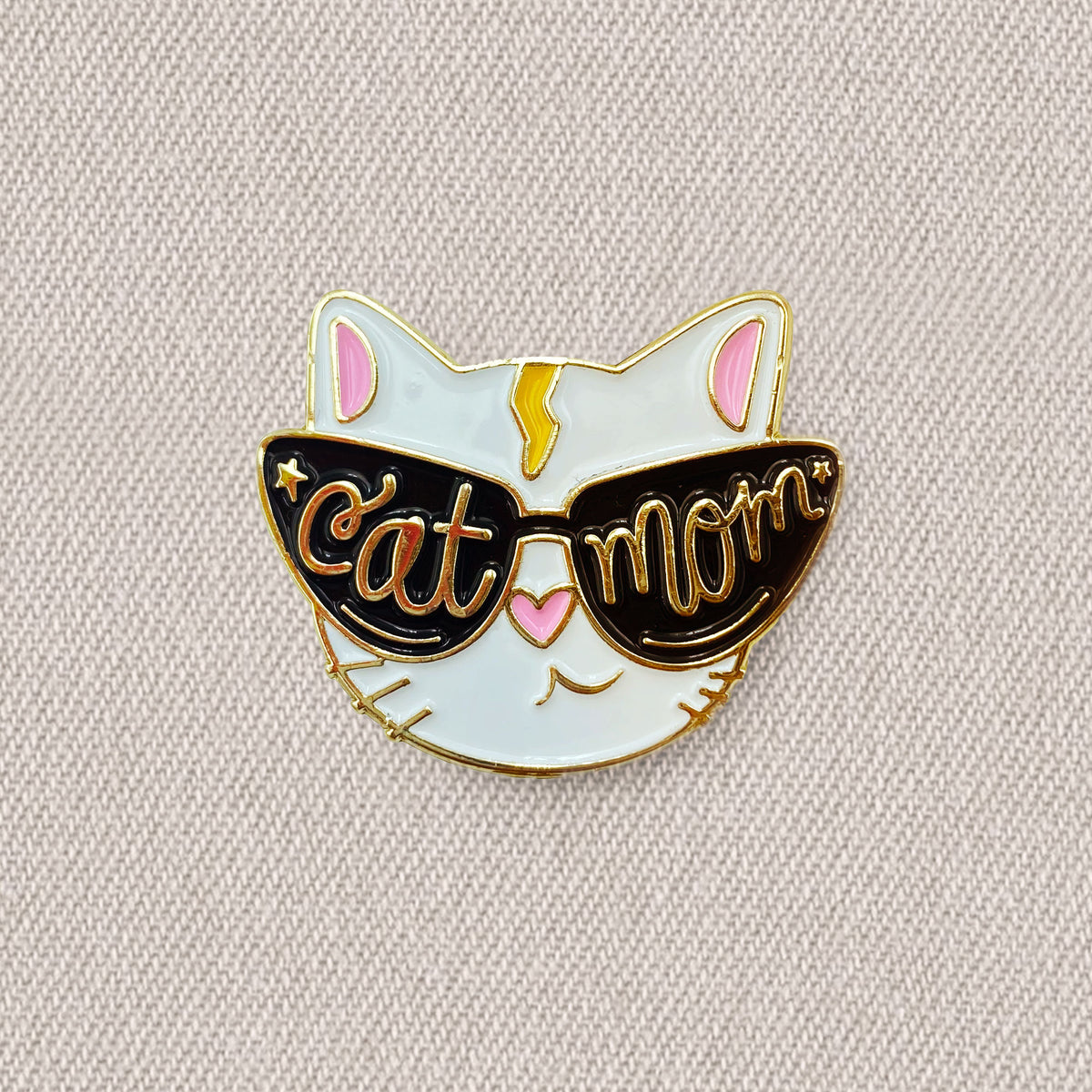 "Cat Mom" Enamel Pin