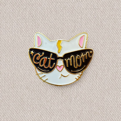 "Cat Mom" Enamel Pin