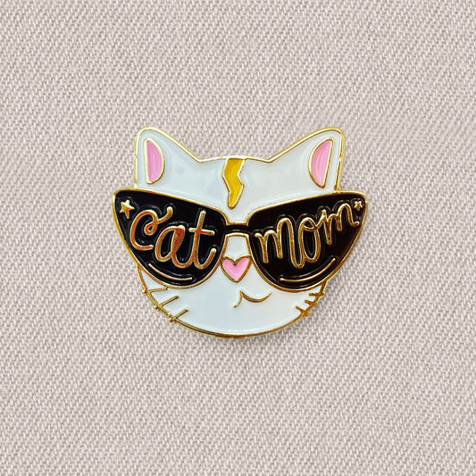 "Cat Mom" Enamel Pin